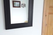 mirror with black frame