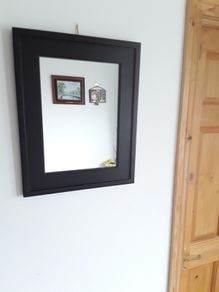 mirror with black frame