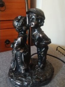 Bronze style table lamp