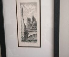 Ethching Aime Edmond Dallemagne Notre Dame Paris