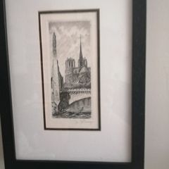 Ethching Aime Edmond Dallemagne Notre Dame Paris