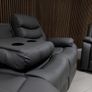 Roma Recliner Sofa 3+2 Dark Grey Image 5