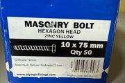 Masonary Bolts Box of 50