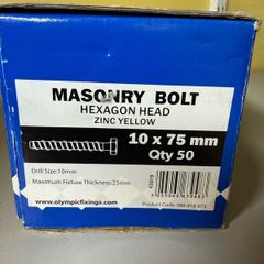 Masonary Bolts Box of 50