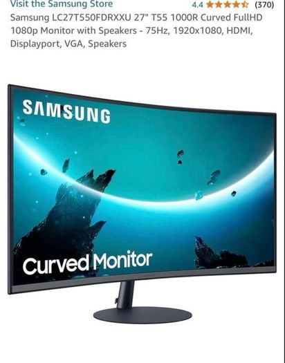 Samsung T55 27 inch curve monitor