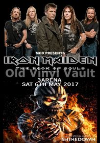 Iron Maiden Concert Poster 3 Arena Dublin 6th May 2017 A3 Size Repro