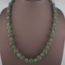 Antique Venetian Style Stripe & Chevron Glass Beads Necklace Image 6