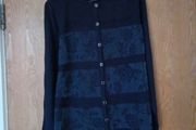 Fay Louise Navy Cardigan  .  S. M - 12-14.
