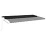 HI Privacy Screen 3x1.6 m Black Polyester Image 5