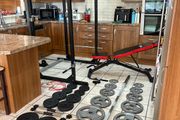 Finest Gym Weightlifting Set Up On Adverts, Fully Integrated Upper And Lower Cable System, Power Squat Rack, Olympic Weights And Bar, Dumbbells, Bench, Chin Up And More!!!