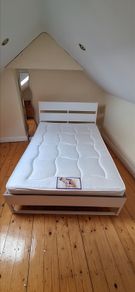 ikea skorla double bed and homelee elite double mattress