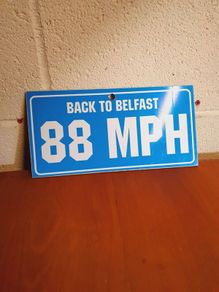 Back to belfast sign