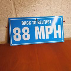 Back to belfast sign