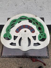 Vintage Pierce Cast Iron Tractor Seat