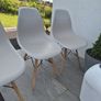 Cream dining room chairs x4 Image 3