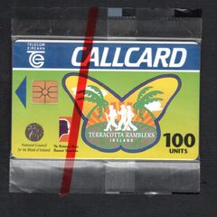 1995 Ireland 100 unit The Great Brazilian Challenge" 700km trek by the Terracotta Ramblers in aid of the Richmond Brain Research foundation (Gemplus GEM1) Call Card Mint in Packaging. Telecom Eireann card number 1089