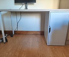 IKEA Desk with Storage Cabinet