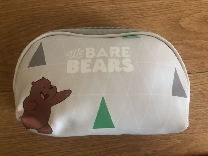 Miniso We Bare Bears cosmetic travel bag