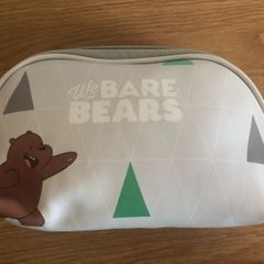 Miniso We Bare Bears cosmetic travel bag
