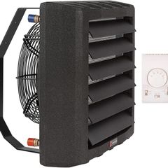 42kW Industrial Air Heater Fan with Thermostat Bracket Black Hall Workshop Heater