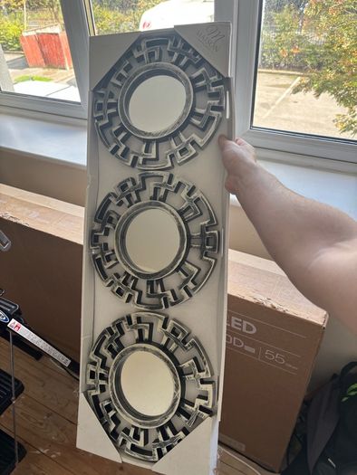 3 small mirrors, never used