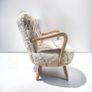 Armchair Beibel Rug covered , Natural Finish Image 4