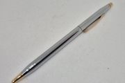 Vintage Cross Chrome &amp; Gold Ballpoint Pen