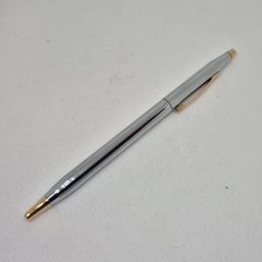 Vintage Cross Chrome & Gold Ballpoint Pen