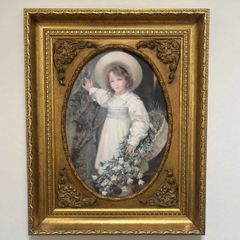 Ornate gold  frame print