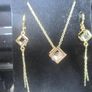 !8Kt Gold Plated pendant and Earrings Image 2