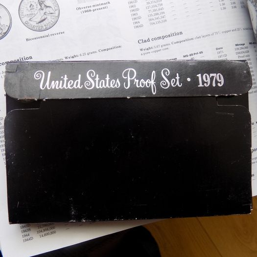 US 1979 Proof Set.Gem BU.Inc first Susan B.Anthony Dollar.