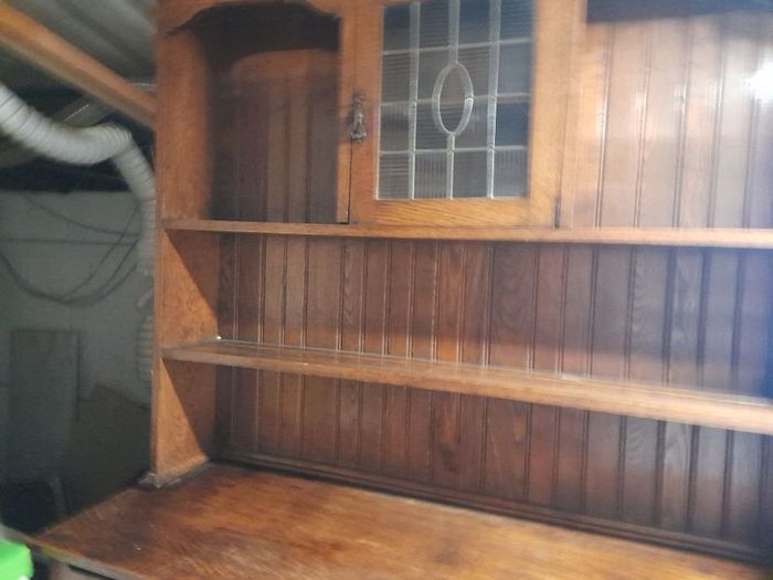 Antique Solid Oak Dresser/bookcase