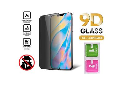 For iPhone 12 Mini Privacy Tempered Glass Anti Spy Screen Protector 9D New - FHT10IPTG