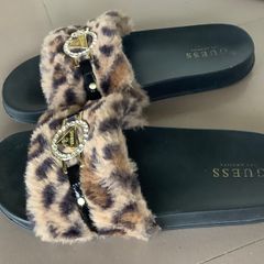 Guess Fur Slides