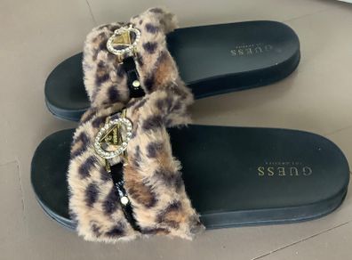 Guess Fur Slides