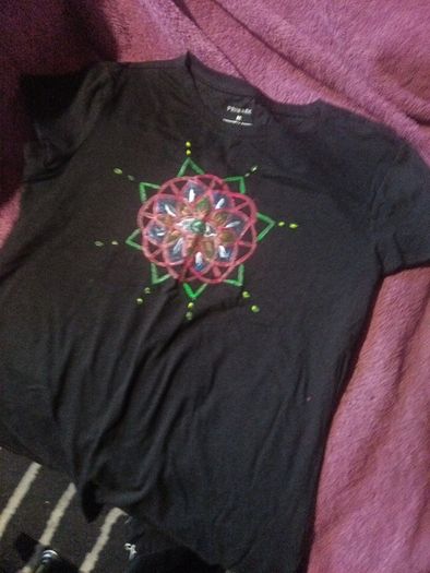 uv hand painted tshirt