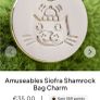 New JELLYCAT Amuseables Siofra Shamrock Bag Charm Image 4