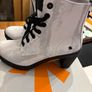 ART full leather white boots 7uk 41eu NEW in Box Image 2