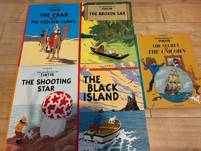 TinTin books x5