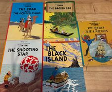 TinTin books x5