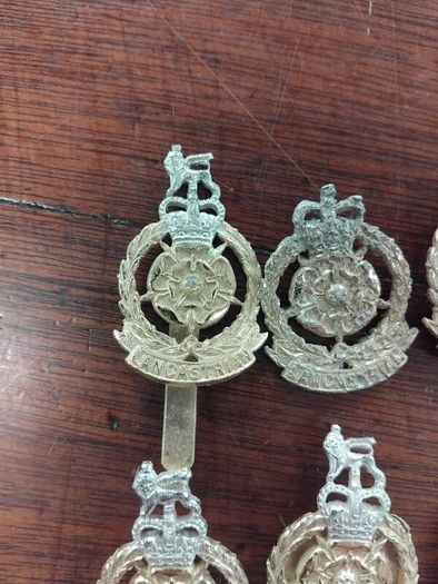 Vintage Metal Army Badges