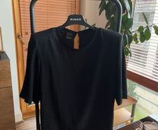 Pinko logo black blouse