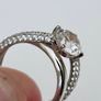 Brand New 9ct White Gold Dress Ring Image 6