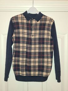 boys Next jumper navy/beige