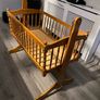 Wooden babies crib Image 2