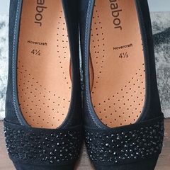 Gabor Womens Suede Ballet Flats