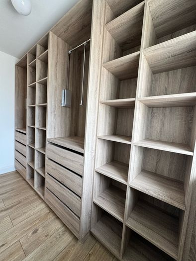 Wardrobes, kitchens, utility rooms, storage units.