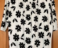 Ladies Ivory&Black Top by Hobbs