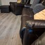 Recliner leather couch [ 2 armchairs are free] Image 4