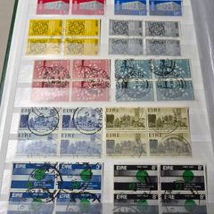 Vintage Irish Eire Stamp Collection Used Blocks